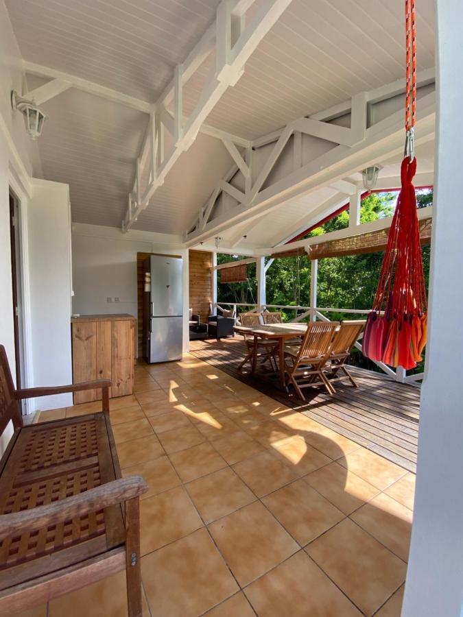 Grand Bungalow Avec Piscine Et Vue Mer Bouillante Eksteriør bilde
