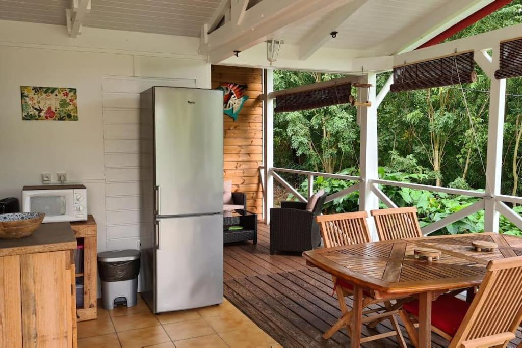 Grand Bungalow Avec Piscine Et Vue Mer Bouillante Eksteriør bilde