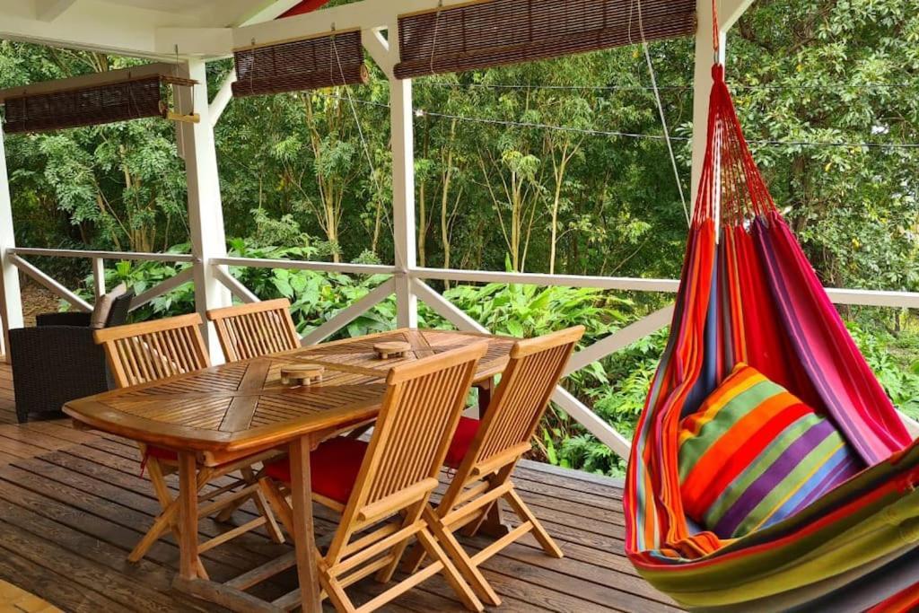 Grand Bungalow Avec Piscine Et Vue Mer Bouillante Eksteriør bilde